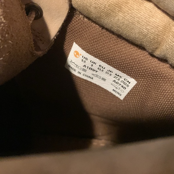 Timberland light brown with brown/white laces and ortholite soles! - Picture 12 of 14